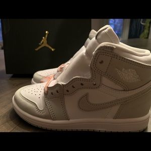 NIKE Air Force kids SEAFOAM/white healing orange